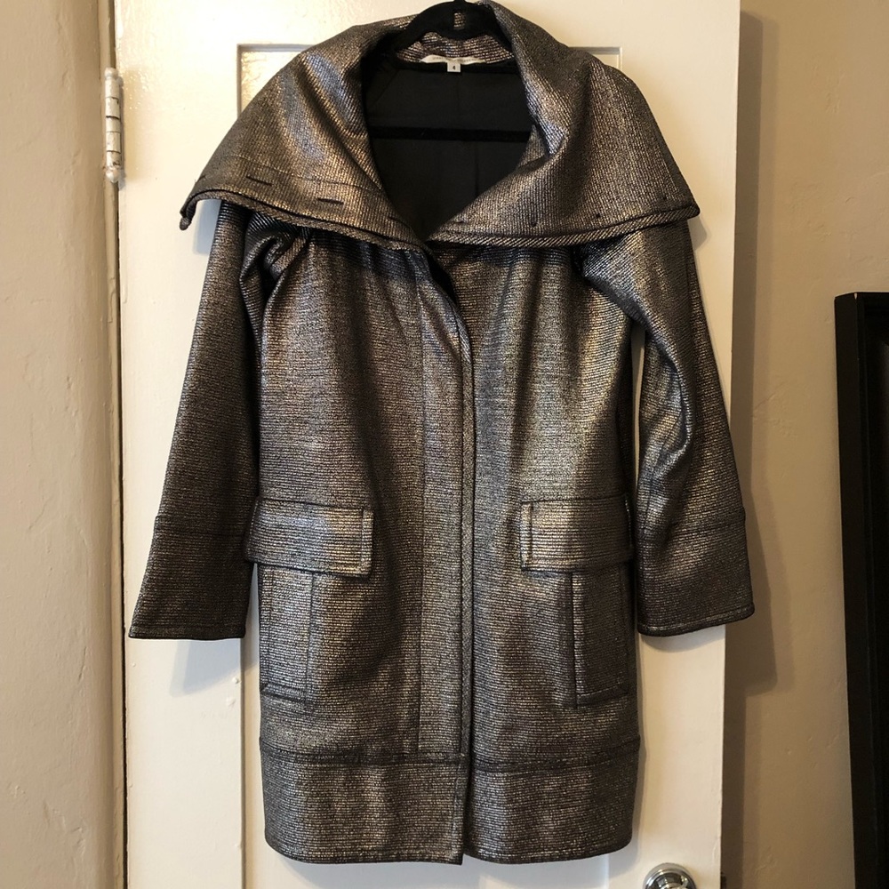 DVF metallic dinner jacket size 4 light use